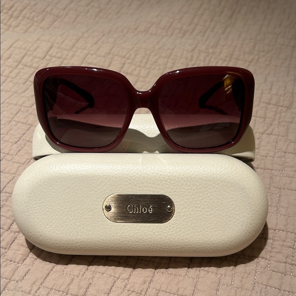 Women’s  Burgundy Chloe Sunglasses